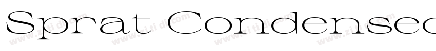 Sprat Condensed Ligh字体转换